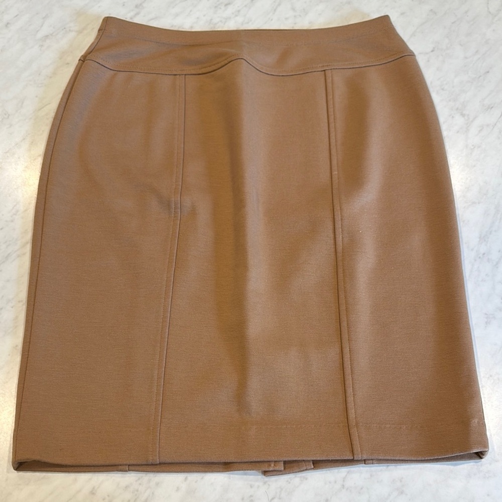Ellen Tracy Tan Pencil Skirt